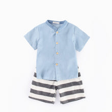 Load image into Gallery viewer, Shirt+Striped Shorts for Baby Boys