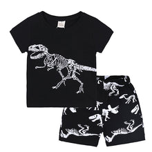 Load image into Gallery viewer, T-Shirt+Shorts Cotton Clothes Set